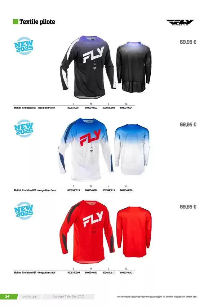 FLY RACING 2025 du 20 novembre au 31 août 2025 - Catalogue page 36