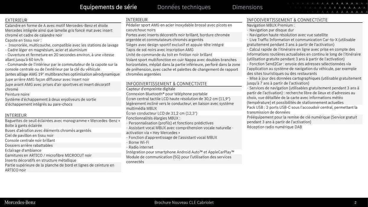 Nouveau CLE Cabriolet du 9 septembre au 31 août 2025 - Catalogue page 2