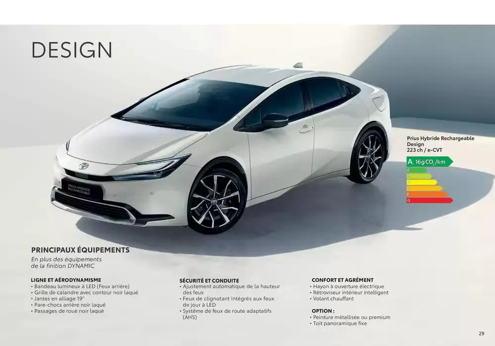 Toyota Prius Hybride Rechargeable du 17 décembre au 17 décembre 2025 - Catalogue page 29