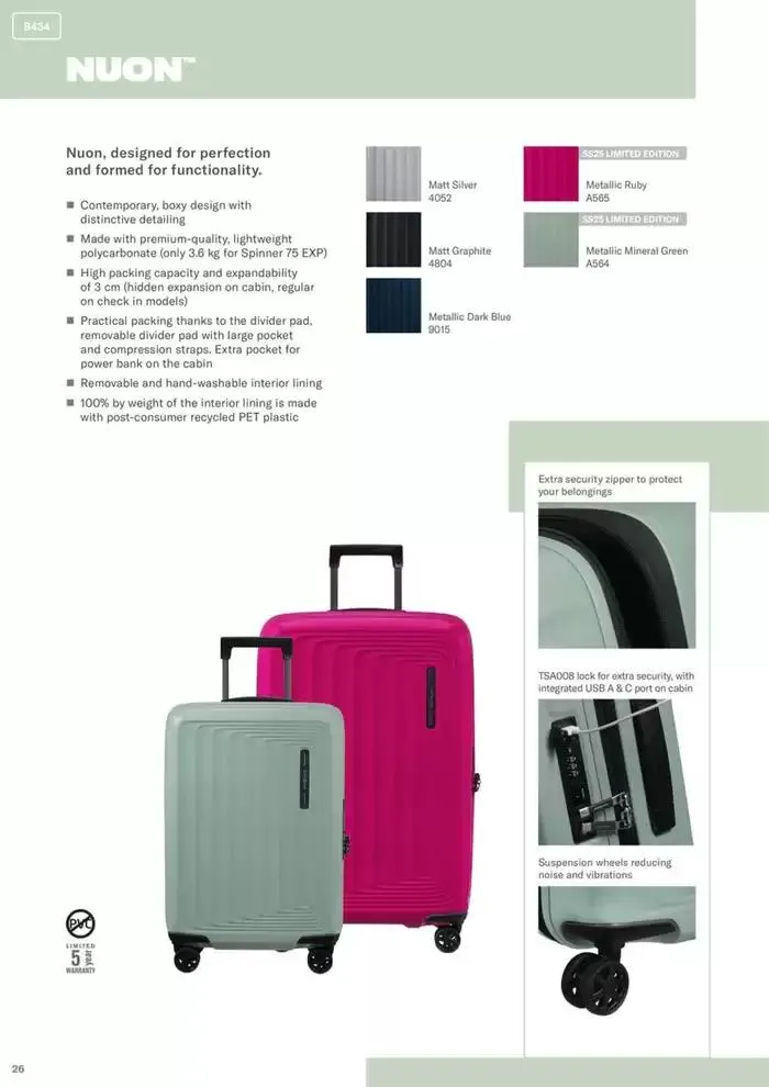 Samsonite Product catalogue 2025 du 23 décembre au 31 décembre 2025 - Catalogue page 109