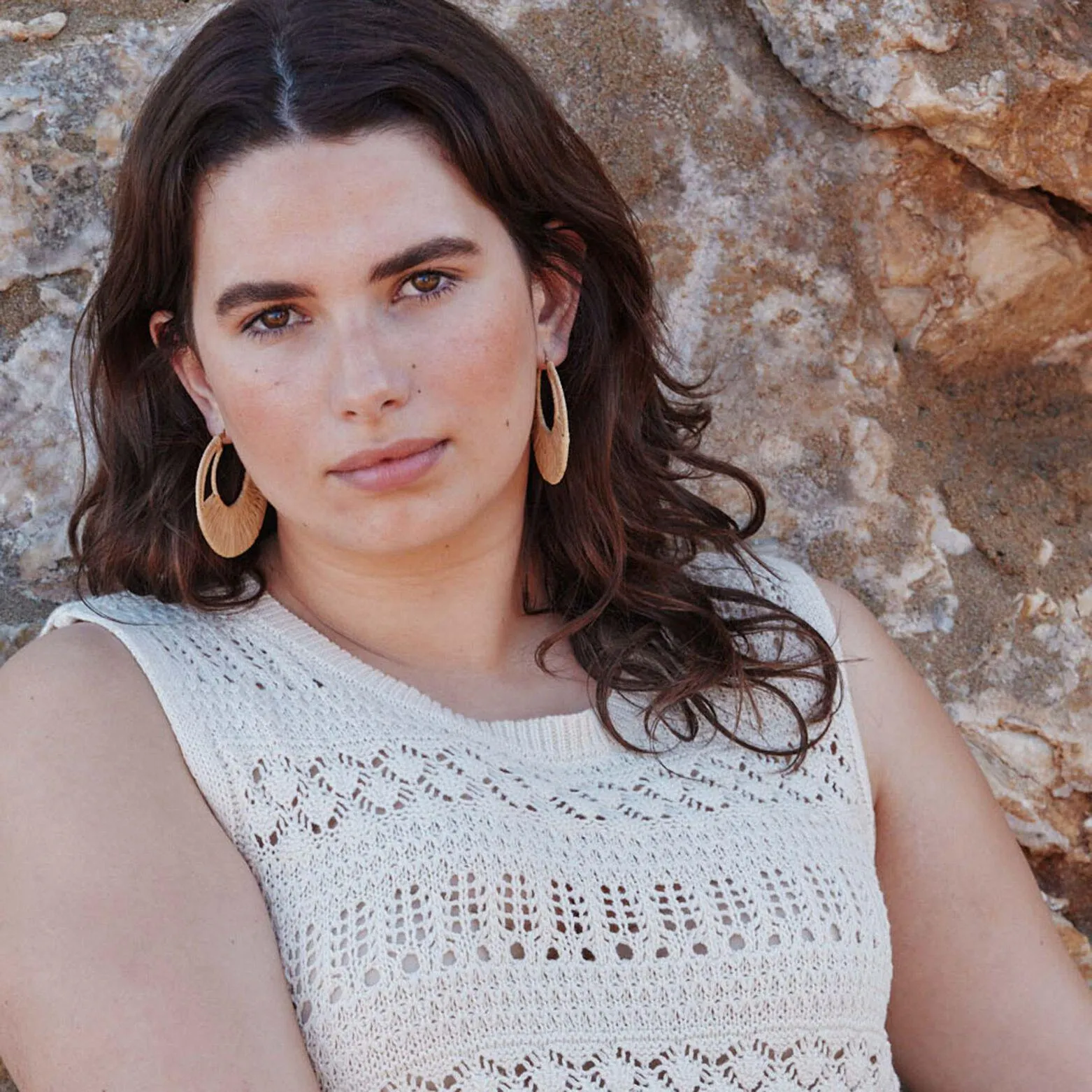 Pull en crochet femme