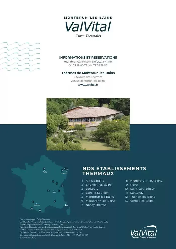 Brochure établissement Montbrun-les-Bains 2025 du 3 mars au 29 novembre 2025 - Catalogue page 12