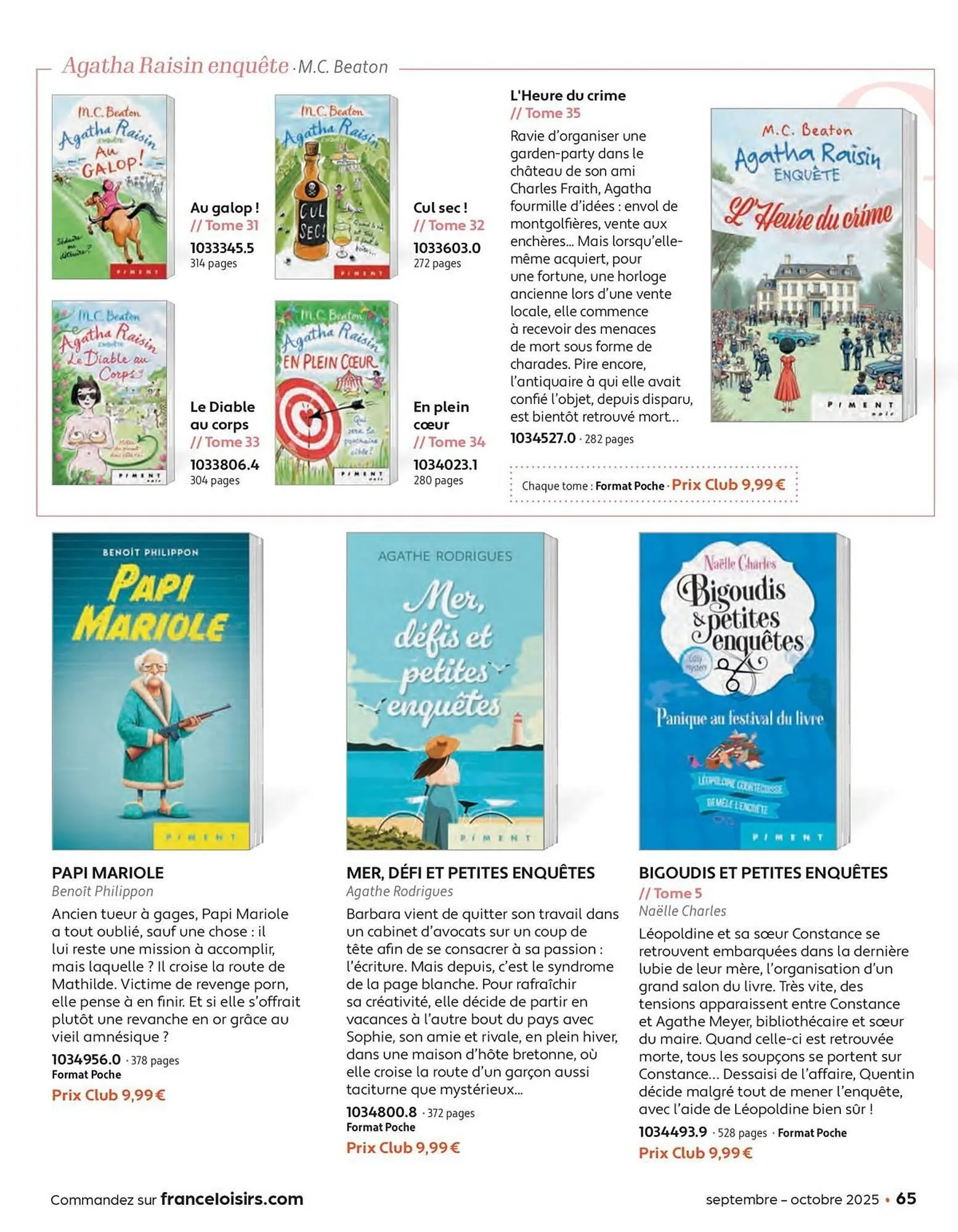 Catalogue France Loisirs du 1 septembre au 31 octobre 2025 - Catalogue page 65