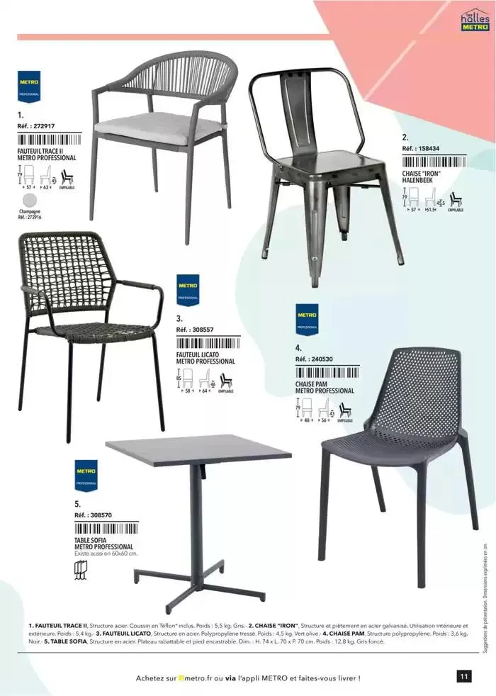 Metro #Terrasse édition 2025 du 30 janvier au 1 juillet 2025 - Catalogue page 11