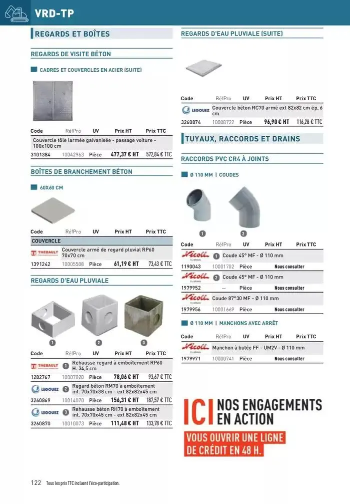 Matériaux 2025 du 1 janvier au 31 décembre 2025 - Catalogue page 122