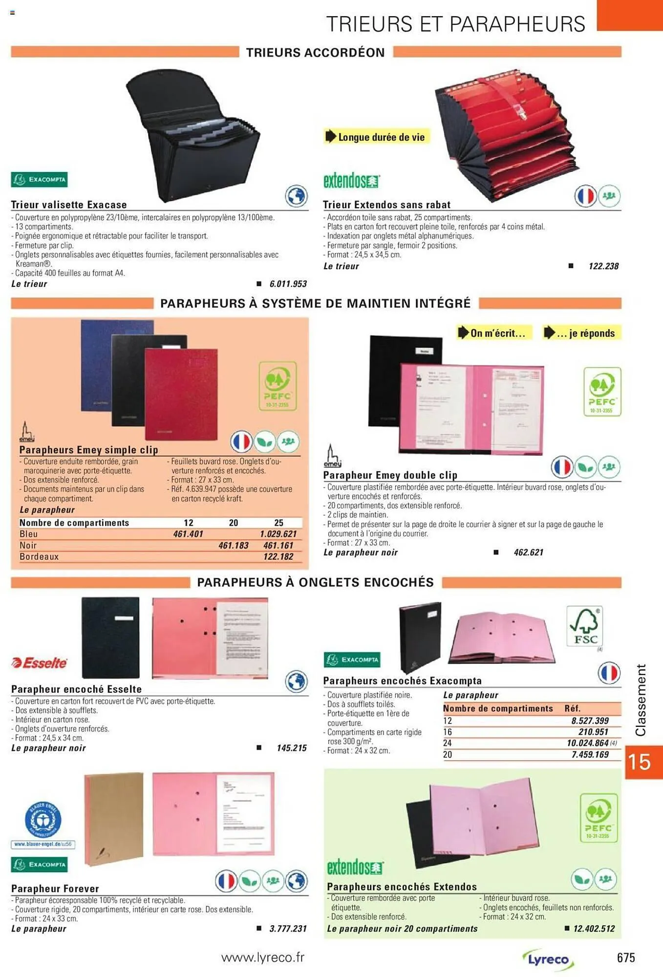 Catalogue Lyreco du 15 mai au 31 décembre 2023 - Catalogue page 675