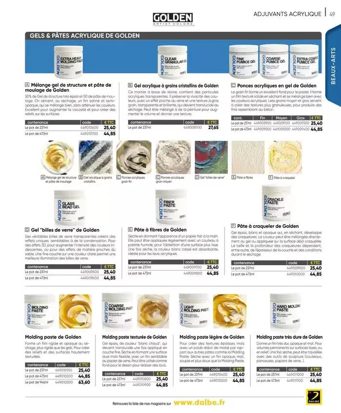 CATALOGUE DALBE 2025 du 27 janvier au 31 décembre 2025 - Catalogue page 51