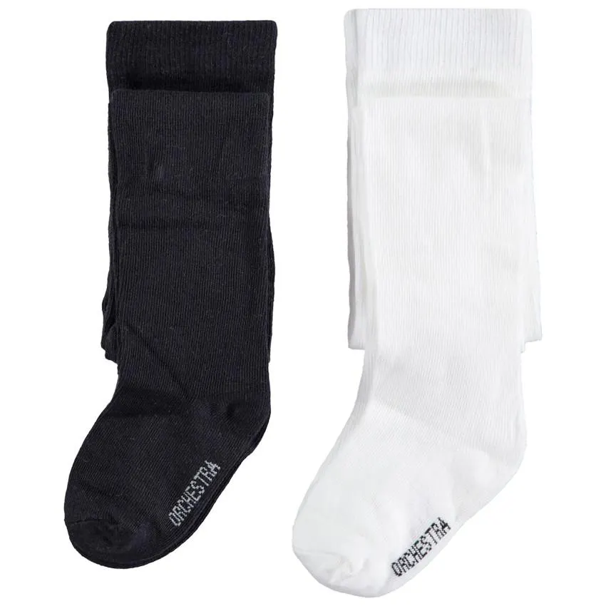 Lot de 2 paires de collants épais pour bébé fille