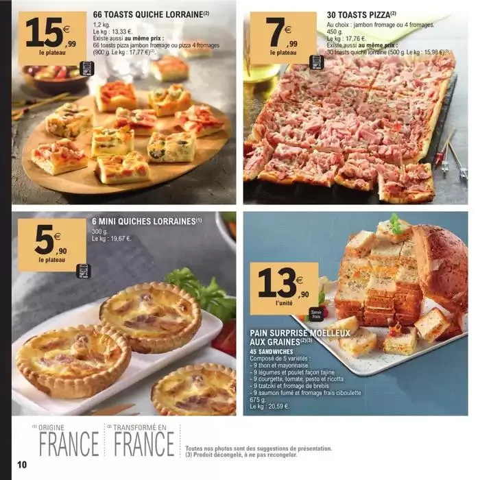 CARTE TRAITEUR PERMANENTE - MIXTE du 8 avril au 17 novembre 2025 - Catalogue page 10