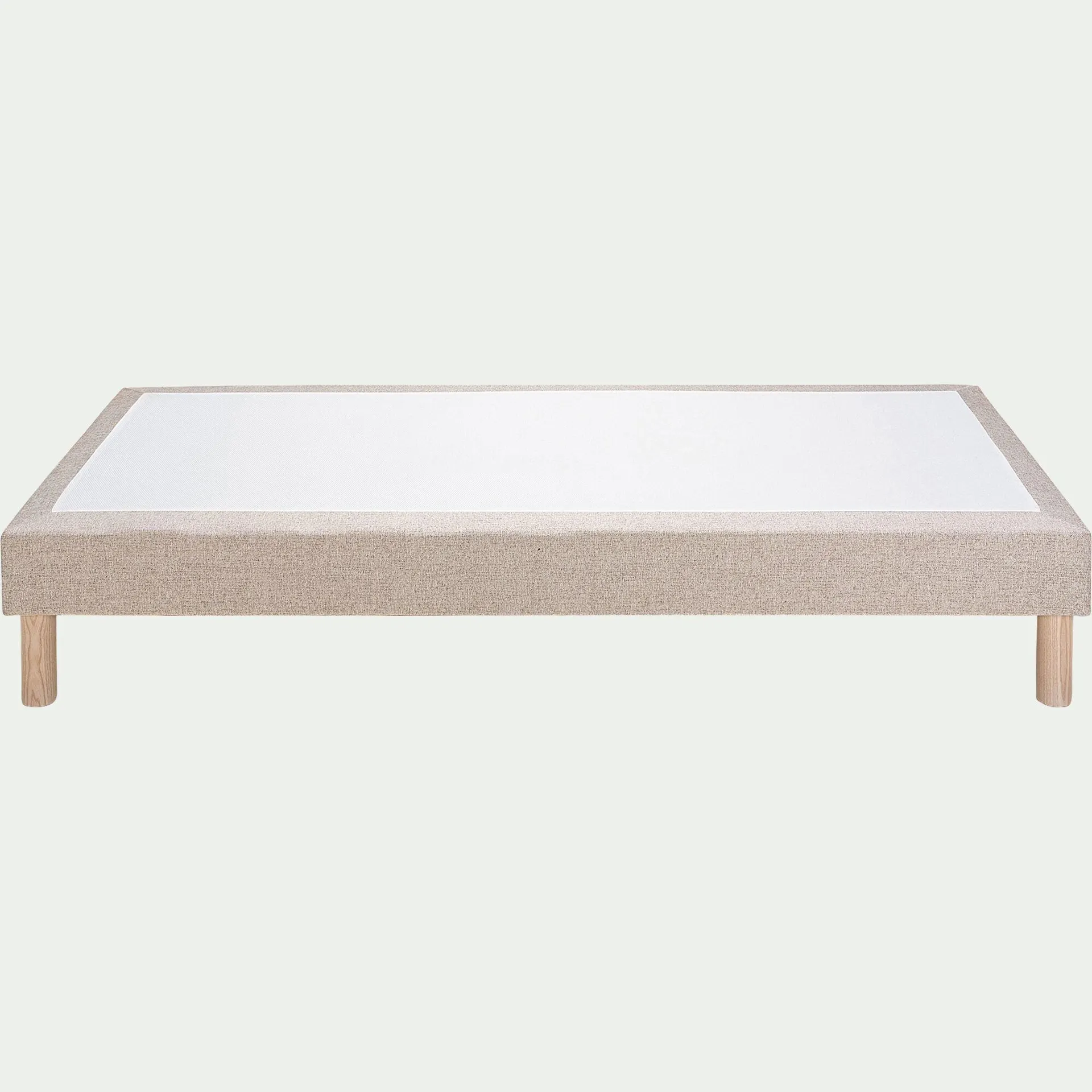 Sommier tapissier 140x200cm - beige moyen