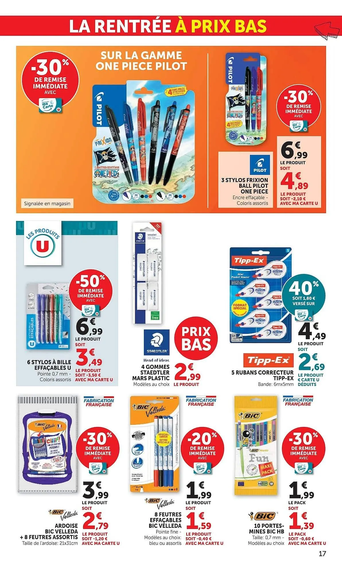 Catalogue Super U du 7 juillet au 9 août 2026 - Catalogue page 17