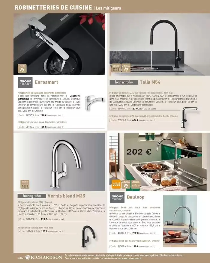 SALLE DE DE BAINS ET CARRELAGE 2025 du 11 avril au 31 décembre 2025 - Catalogue page 386