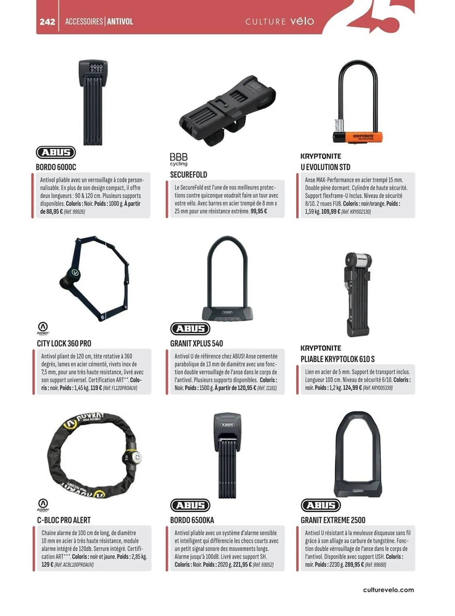 Catalogue Culture Vélo du 2 mai au 31 décembre 2025 - Catalogue page 242