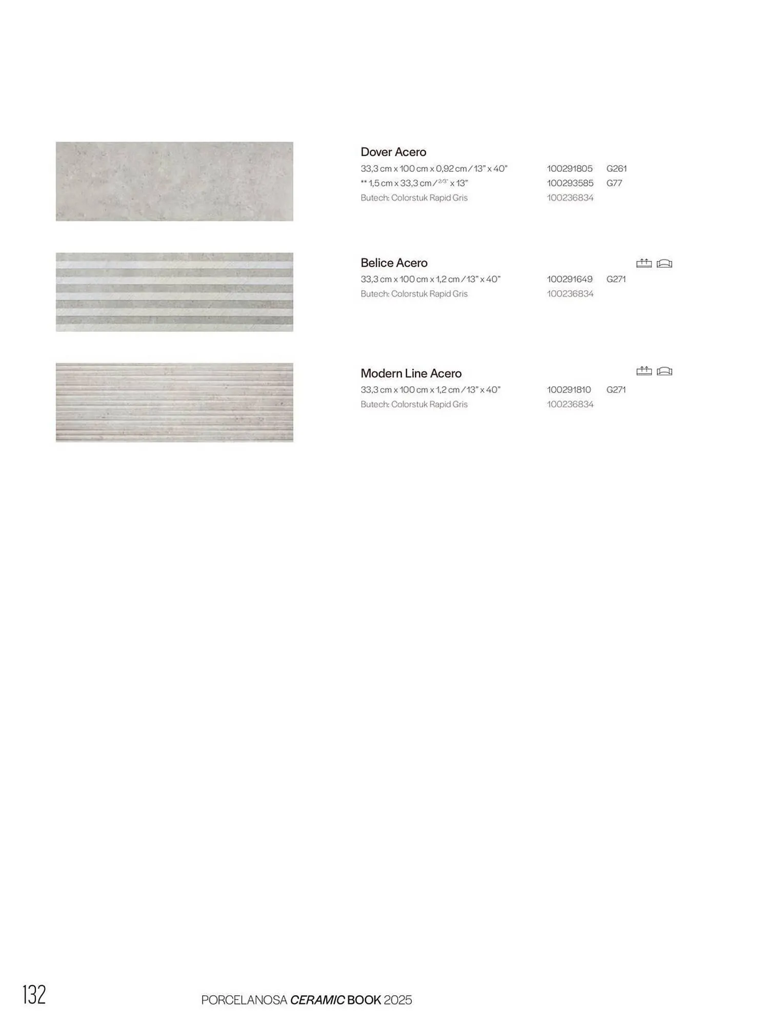 Catalogue Porcelanosa du 27 janvier au 31 décembre 2025 - Catalogue page 134