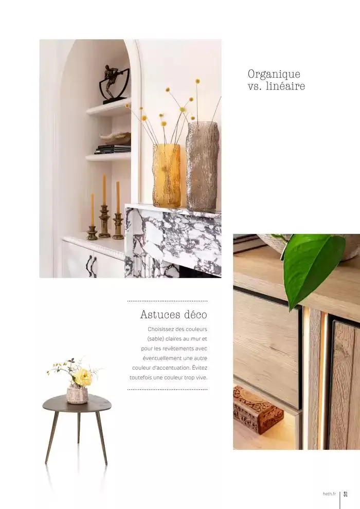 GUIDE D’INSPIRATION & D’ART DE VIVRE 2025 du 1 avril au 31 décembre 2025 - Catalogue page 31