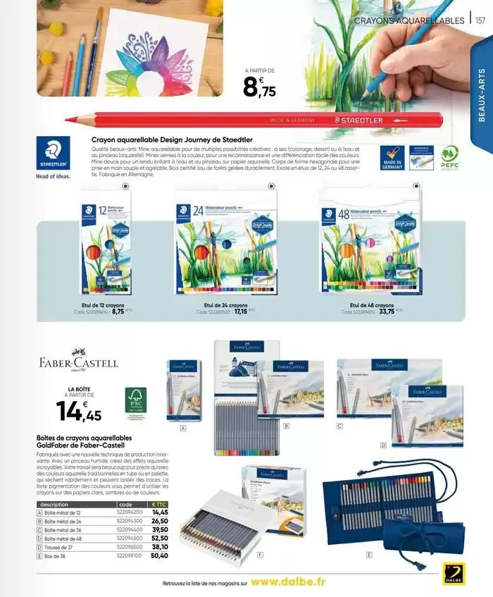 CATALOGUE DALBE 2025 du 27 janvier au 31 décembre 2025 - Catalogue page 159
