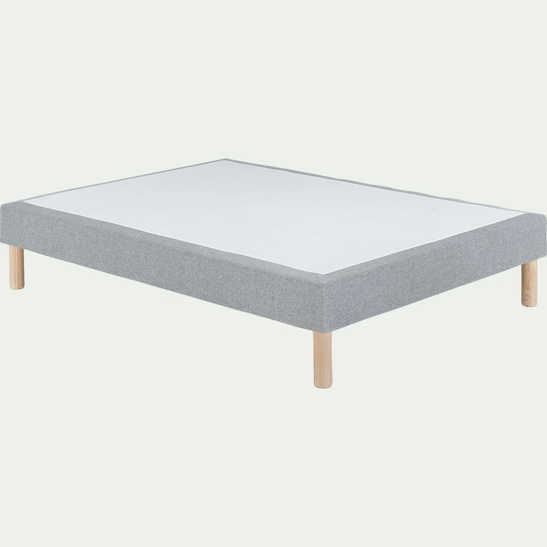 Sommier tapissier 120x200cm - gris clair