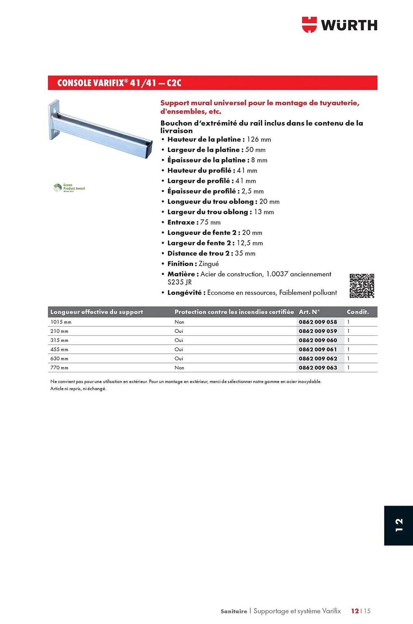 Catalogue Würth du 12 mai au 31 décembre 2025 - Catalogue page 1559