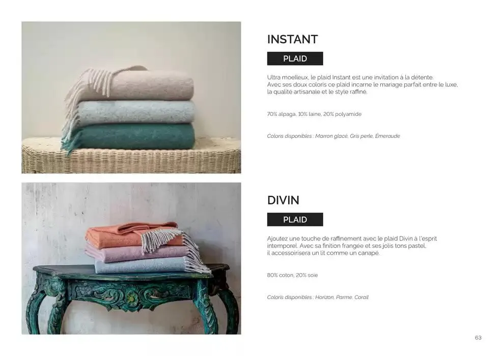 Notre collection Printemps - Ete 2025 du 14 février au 30 août 2025 - Catalogue page 63