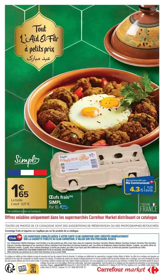 TOUT L'AÏD EL-FITR A PETITS PRIX du 21 mars au 30 mars 2025 - Catalogue page 14