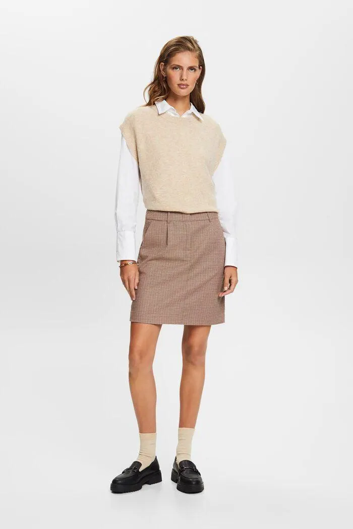 Mini-jupe à carreaux