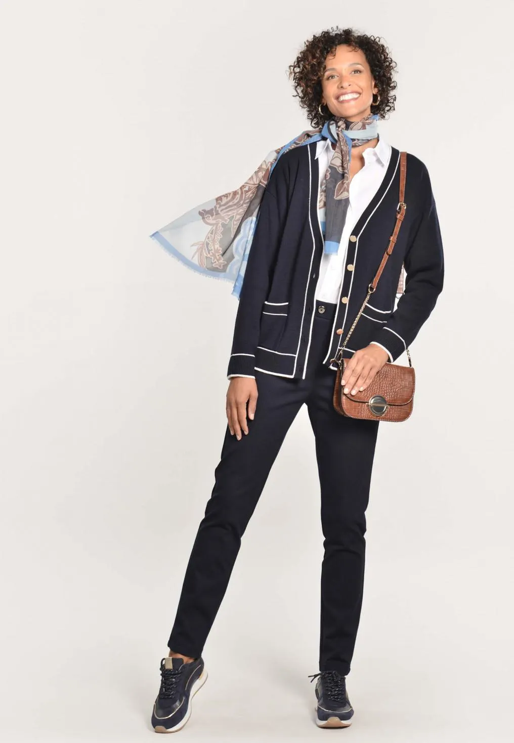 CURLING - GILET - MARINE/OW