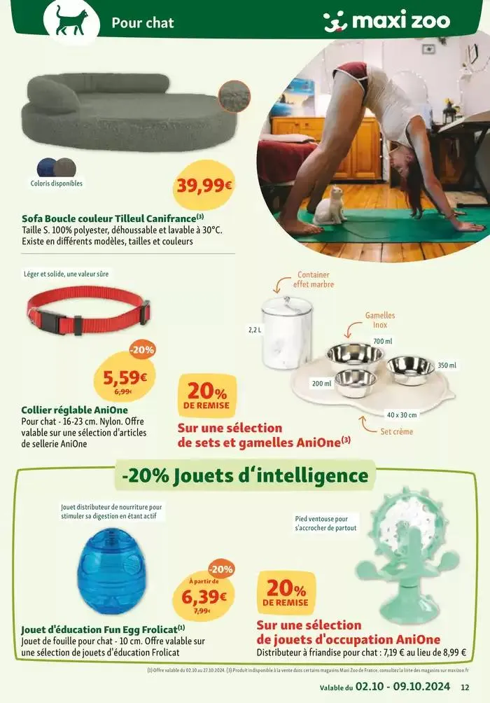 Maxi Zoo: Tout pour vos animaux du 2 octobre au 9 octobre 2024 - Catalogue page 12