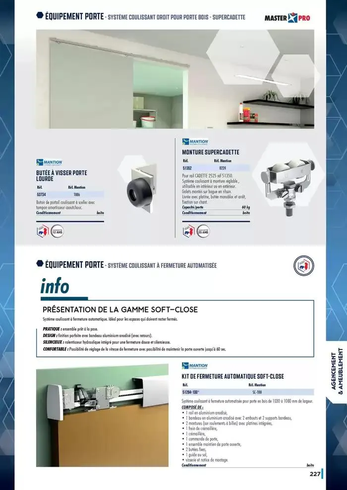 Guide Quincaillerie Serrurerie 2025 - 2026 du 1 avril au 1 avril 2026 - Catalogue page 229