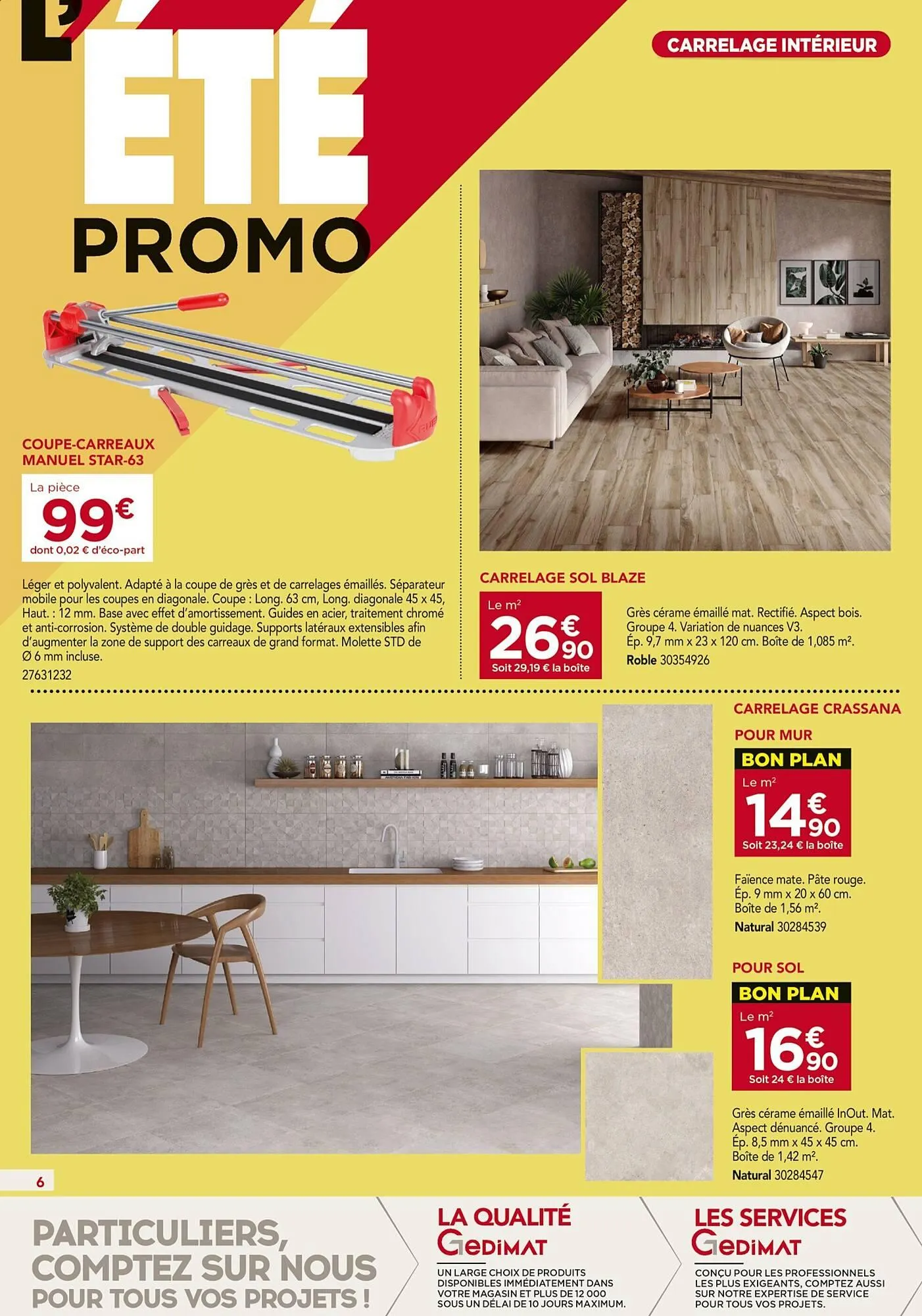 Catalogue Gedimat du 2 juillet au 26 juillet 2025 - Catalogue page 6