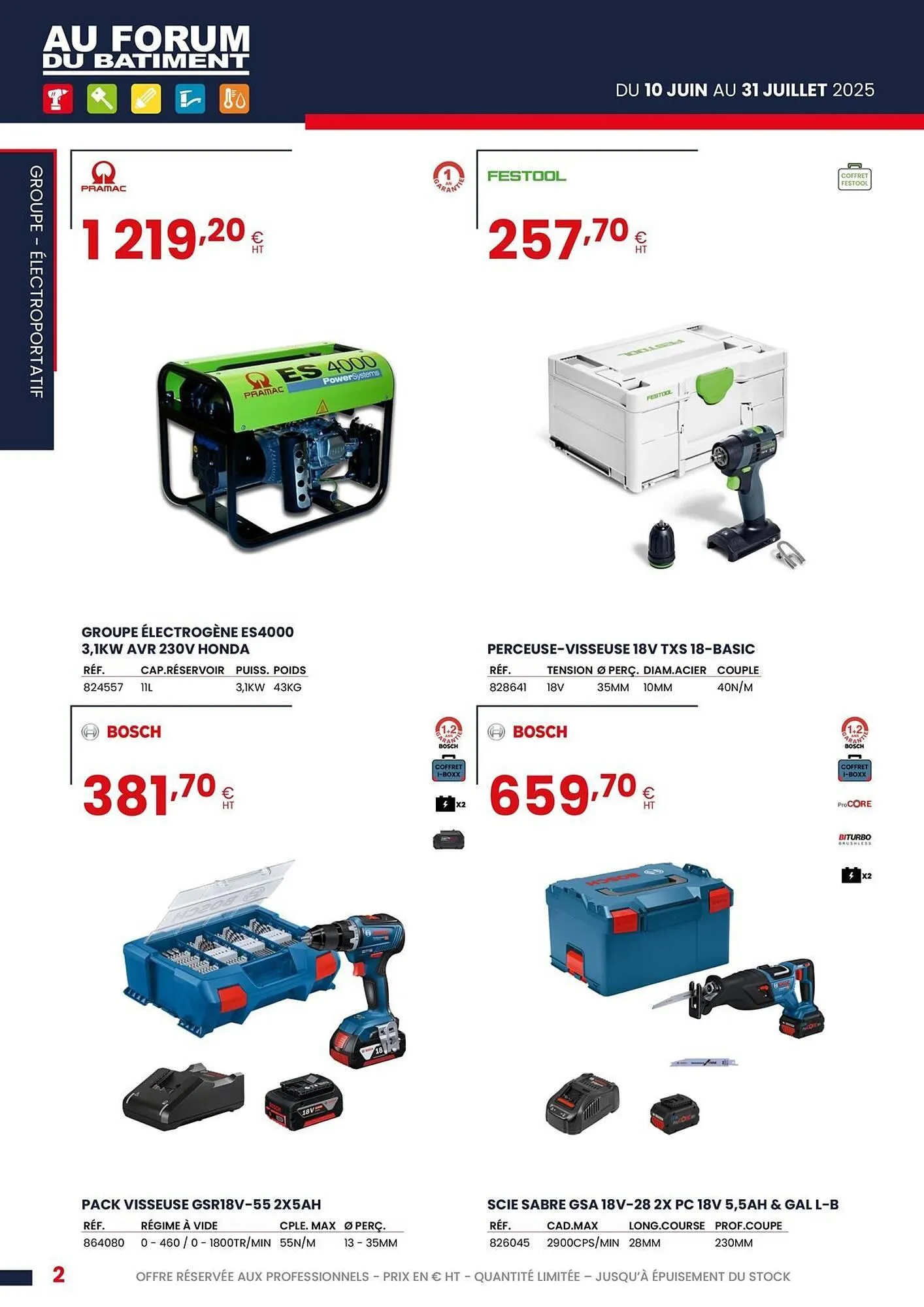 Catalogue Au Forum du Bâtiment du 11 juin au 31 juillet 2025 - Catalogue page 2