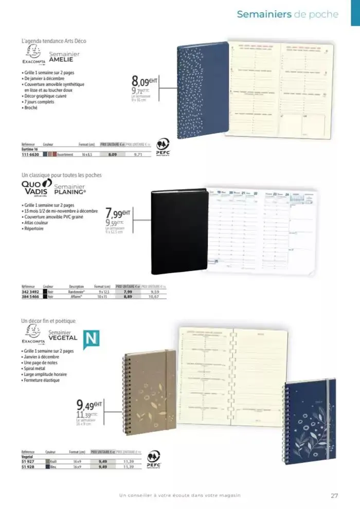 Catalogue agendas de bureau 2024-2025 du 8 octobre au 31 décembre 2025 - Catalogue page 19