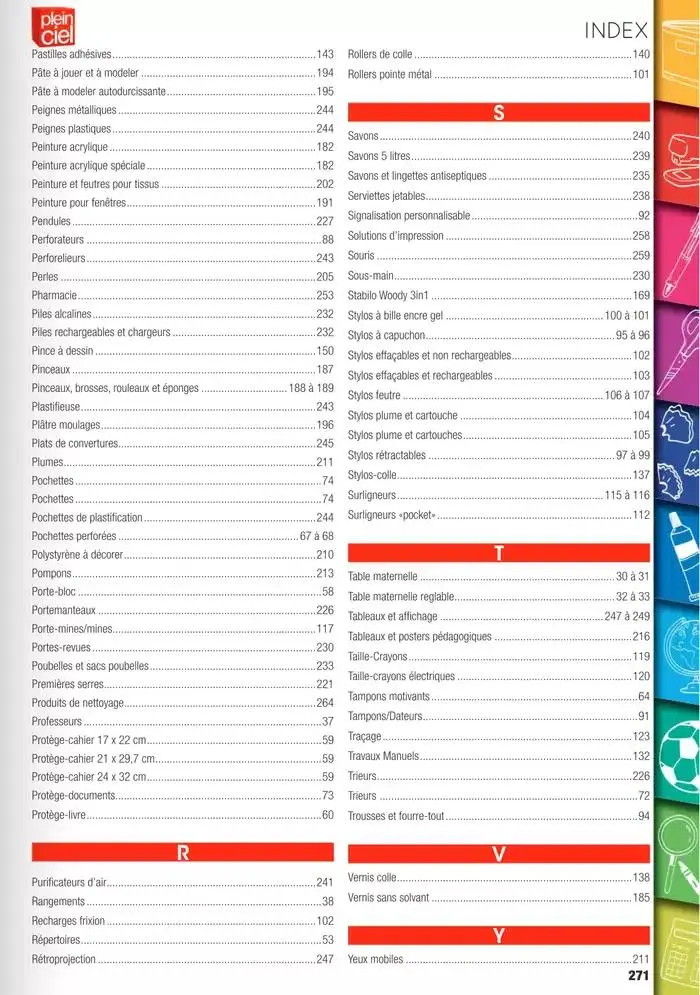 Écoles et loisirs 2025 du 1 janvier au 31 décembre 2025 - Catalogue page 271