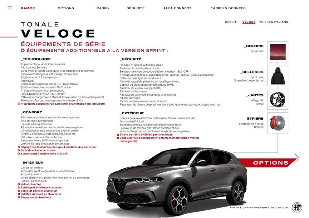 Alfa Romeo TONALE du 25 avril au 25 avril 2025 - Catalogue page 8