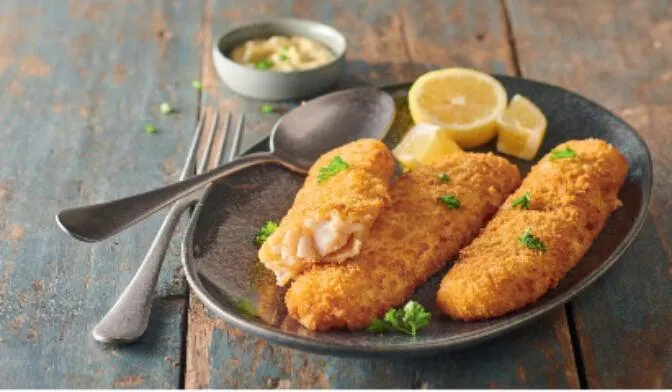 4 portions panées de filet de colin d'Alaska MSC