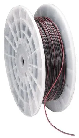Câble HIFI 2 x 0,75 mm² noir/rouge - Vendu au mètre