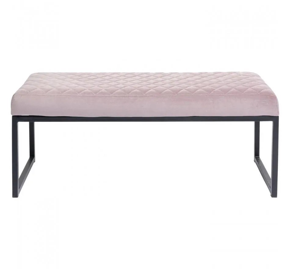 Banc Smart 90x40cm noir et rose Kare Design