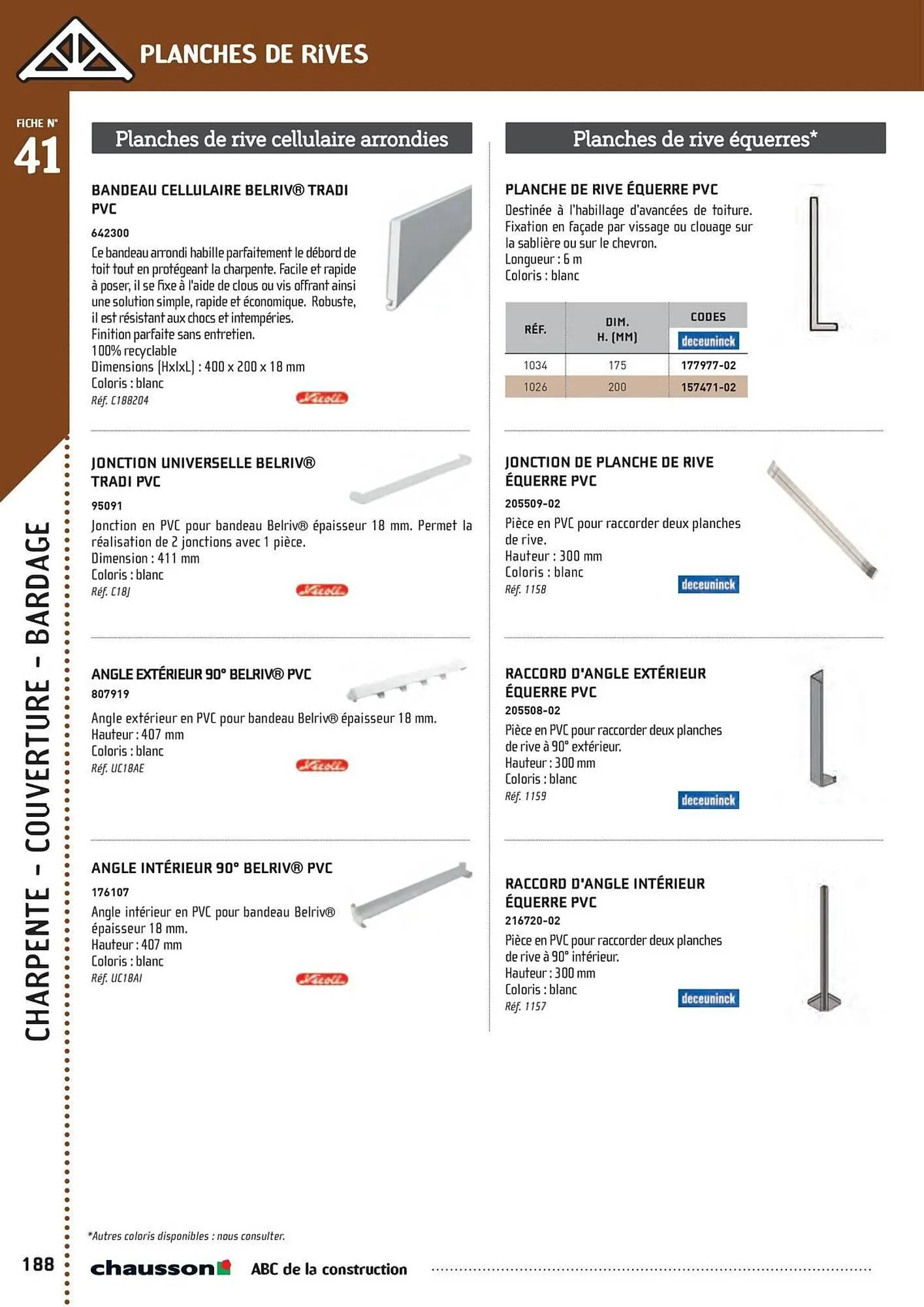 Catalogue Chausson Matériaux du 2 mai au 31 décembre 2025 - Catalogue page 190