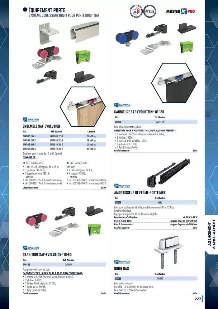 Guide Quincaillerie Serrurerie 2025 - 2026 du 1 avril au 1 avril 2026 - Catalogue page 225