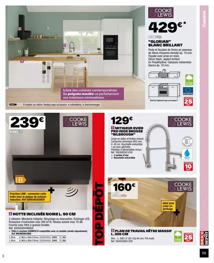 J’améliore mon habitat à prix dépôt du 2 octobre au 9 octobre 2024 - Catalogue page 55