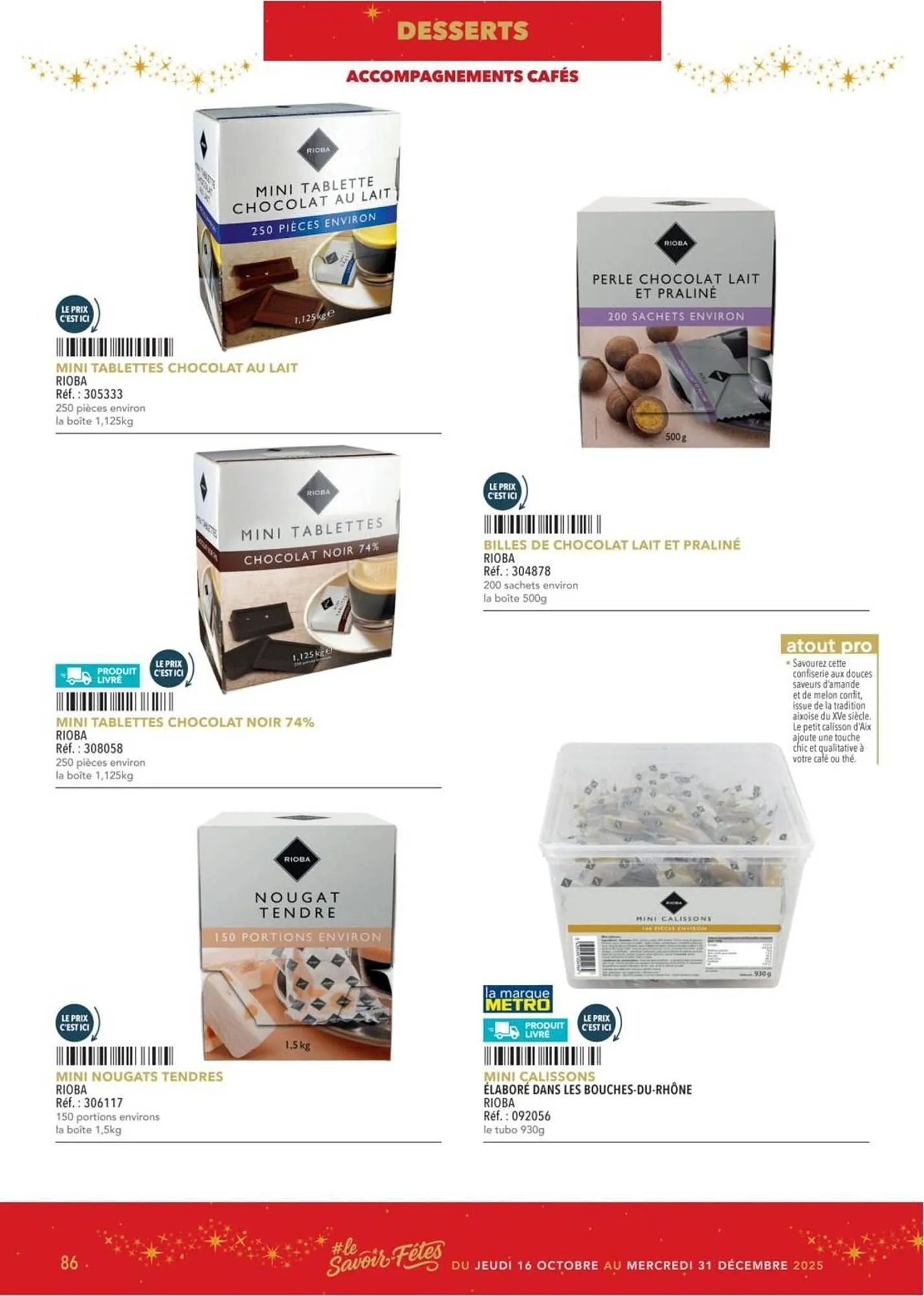 Catalogue METRO du 16 octobre au 31 décembre 2025 - Catalogue page 86