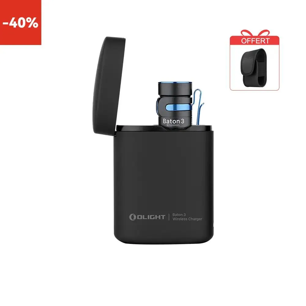 Olight Baton 3 Édition Premium - Lampe De Poche Avec Chargeur Sans Fil