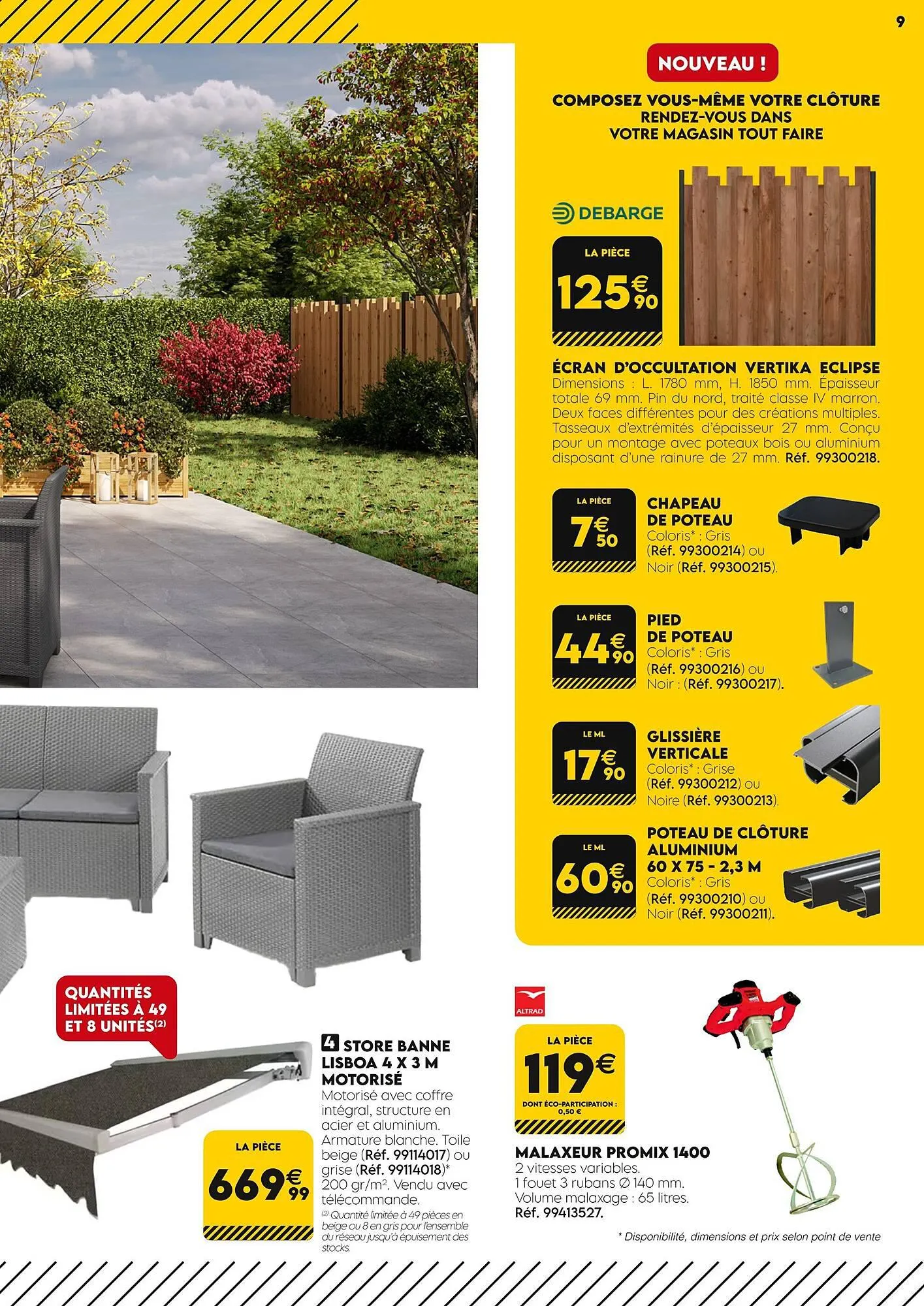 Catalogue Tout faire matériaux du 1 mars au 30 mars 2024 - Catalogue page 9