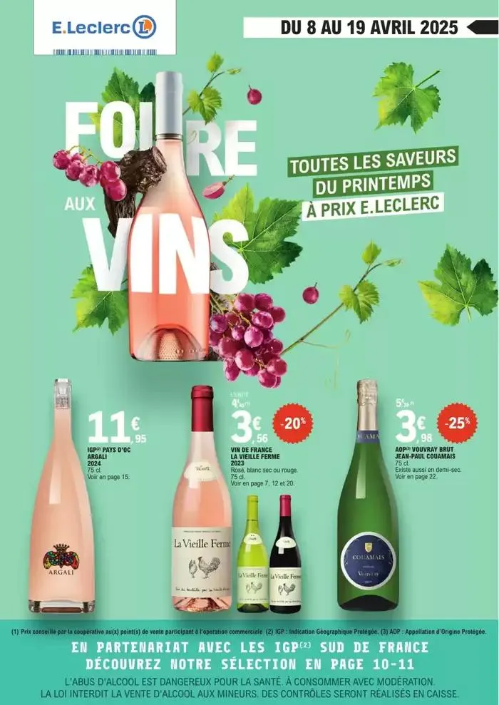 FOIRE AUX VINS DE PRINTEMPS - MIXTE du 8 avril au 19 avril 2025 - Catalogue page 1