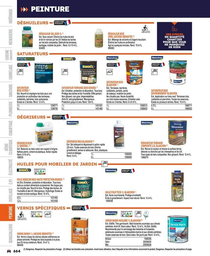 Guide produits 2024 du 15 mars au 31 décembre 2024 - Catalogue page 664