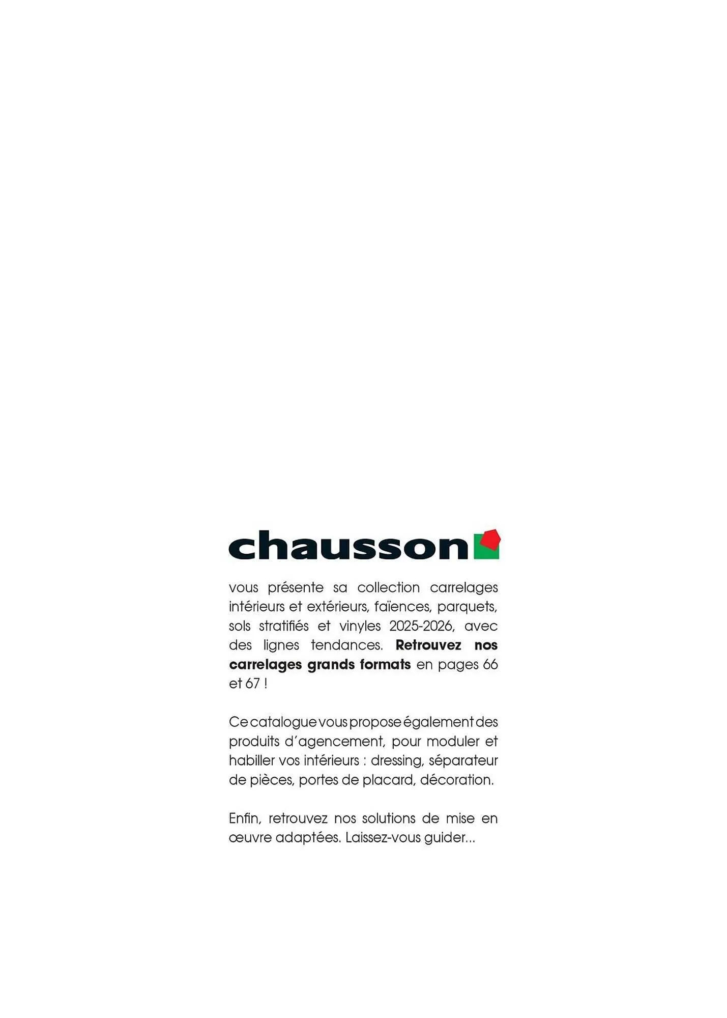 Catalogue Chausson Matériaux du 12 septembre au 31 décembre 2026 - Catalogue page 2