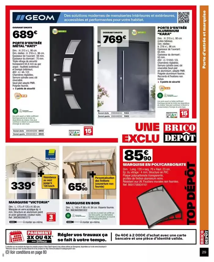 J’améliore mon habitat à prix dépôt du 2 octobre au 9 octobre 2024 - Catalogue page 29