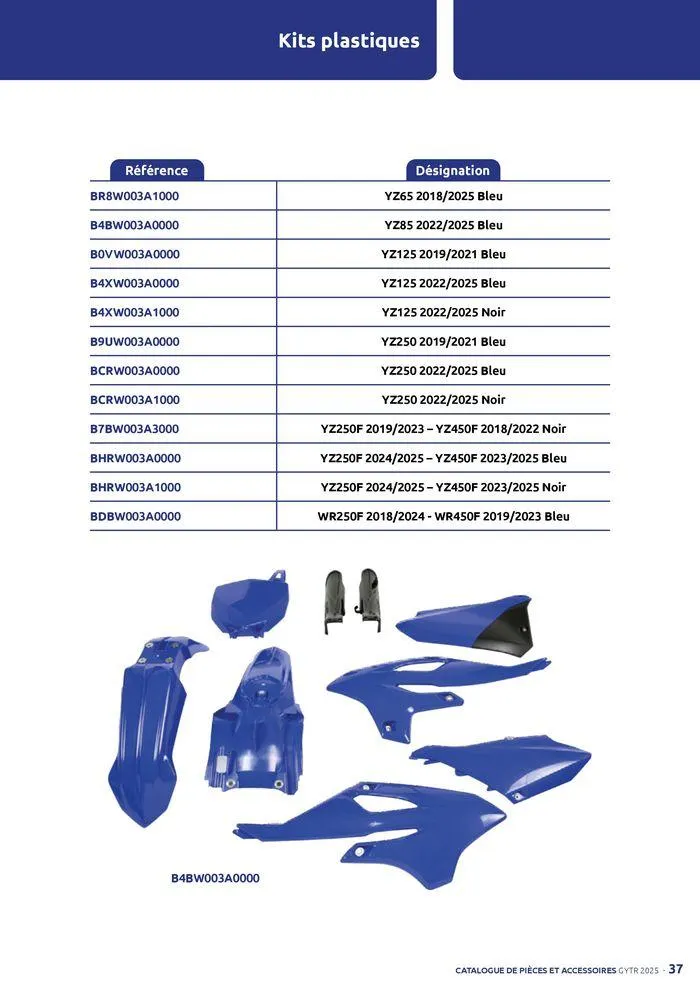 Catalogue Yamaha Motos - Accessoires GYTR Off Road du 23 septembre au 30 avril 2025 - Catalogue page 37