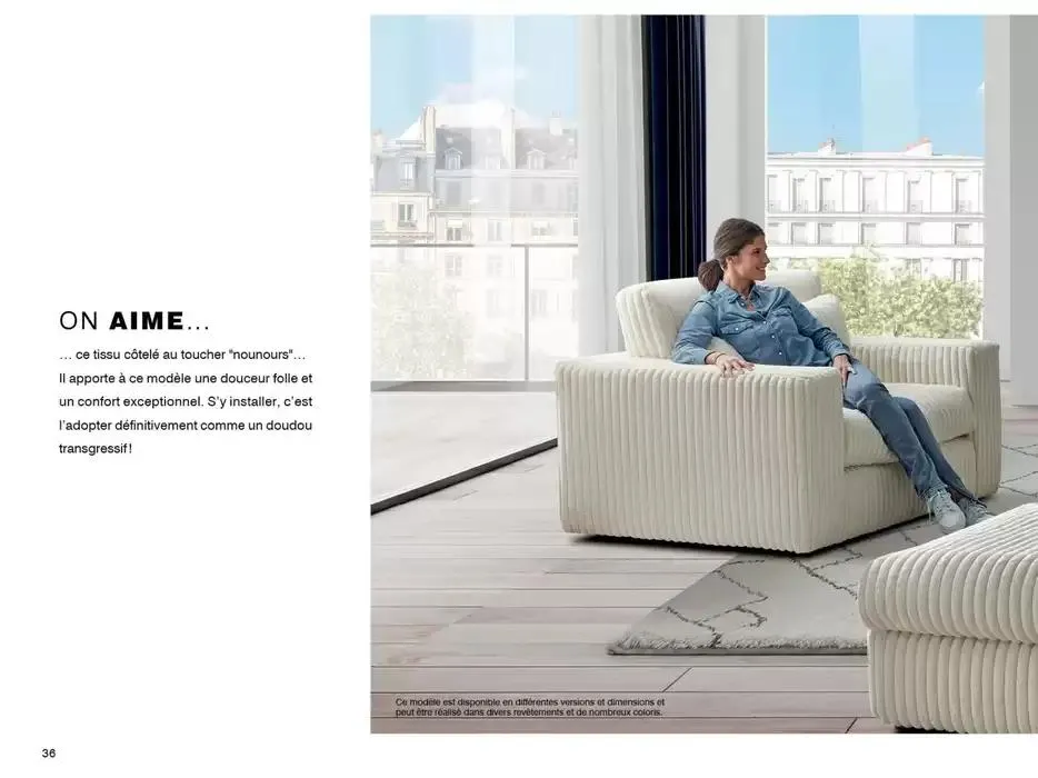 Catalogue Canapés et Fauteuils 2025  du 1 janvier au 31 décembre 2025 - Catalogue page 36