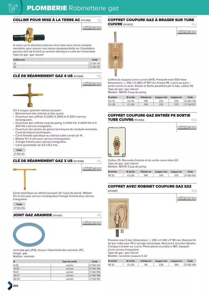 Catalogue génie climatique & sanitaire | Édition 2024-2025 du 2 octobre au 31 décembre 2025 - Catalogue page 266