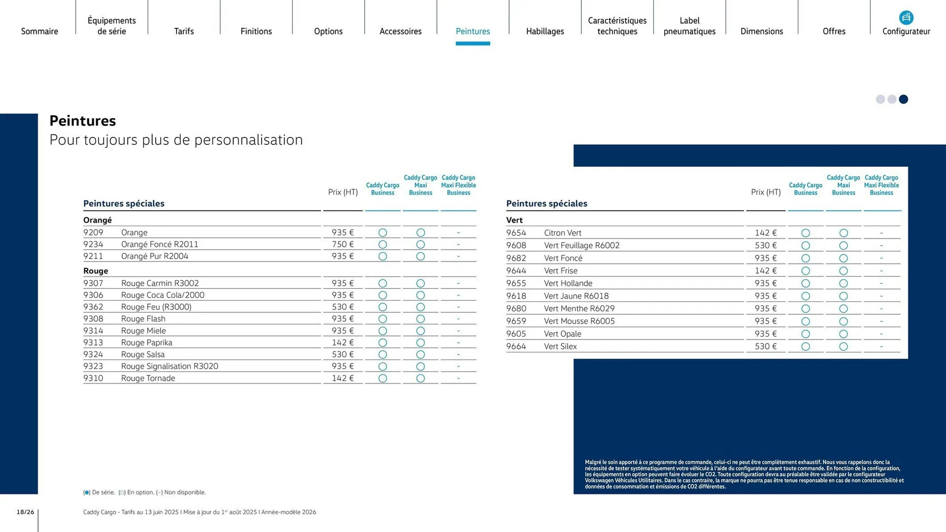 Catalogue Volkswagen du 7 août au 31 mars 2026 - Catalogue page 18